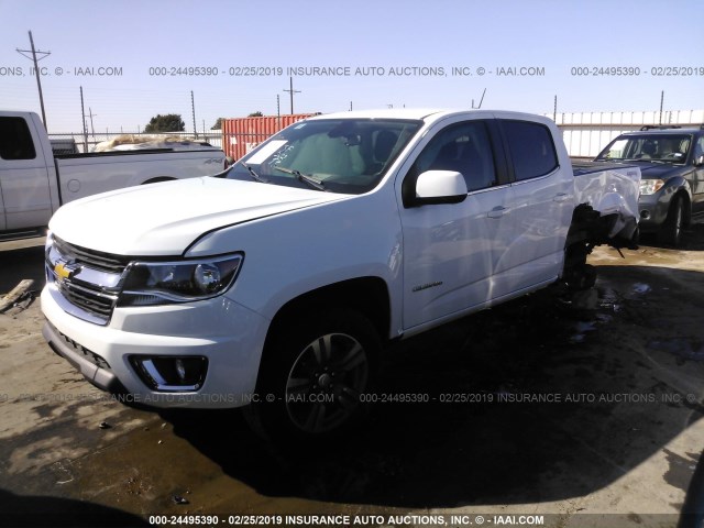 1GCGTCEN1H1157425 - 2017 CHEVROLET COLORADO LT WHITE photo 2