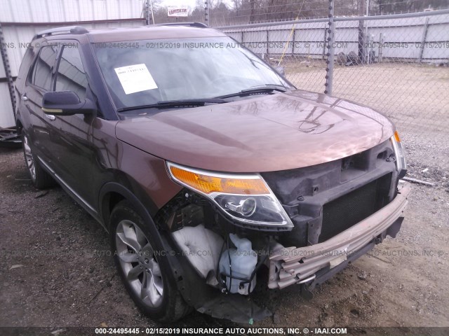 1FMHK7D88BGA50852 - 2011 FORD EXPLORER XLT BROWN photo 1