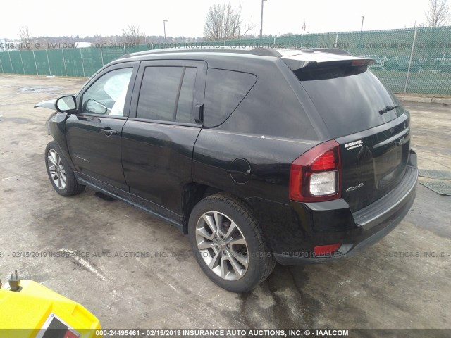 1C4NJDBB2GD599057 - 2016 JEEP COMPASS SPORT BLACK photo 3