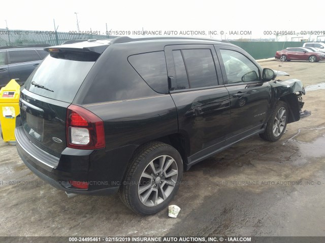 1C4NJDBB2GD599057 - 2016 JEEP COMPASS SPORT BLACK photo 4