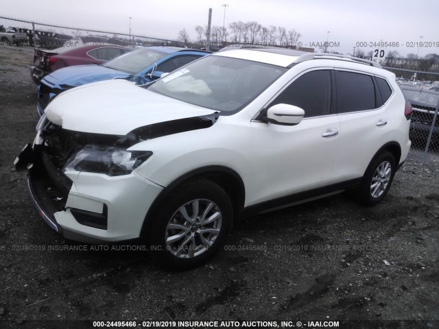 5N1AT2MV0HC820615 - 2017 NISSAN ROGUE SV/SL WHITE photo 2