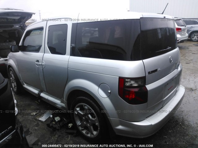 5J6YH18987L016342 - 2007 HONDA ELEMENT SC SILVER photo 3