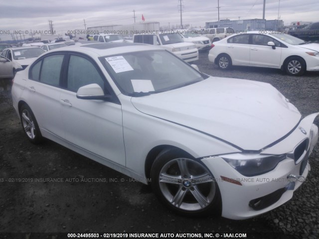 WBA3C1C57EK108643 - 2014 BMW 328 I SULEV WHITE photo 1