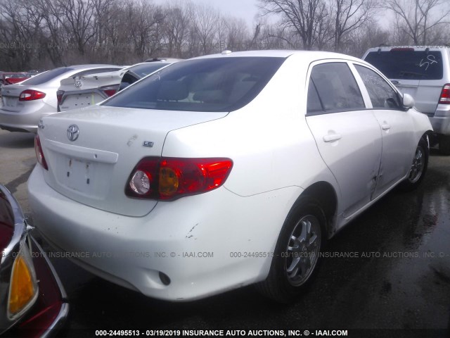 1NXBU4EE4AZ329072 - 2010 TOYOTA COROLLA S/LE/XLE WHITE photo 4