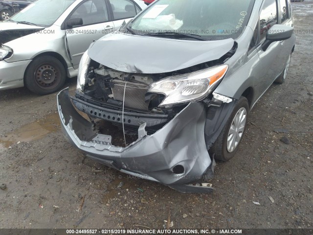 3N1CE2CP7FL436152 - 2015 NISSAN VERSA NOTE S/S PLUS/SV/SL/SR GRAY photo 6