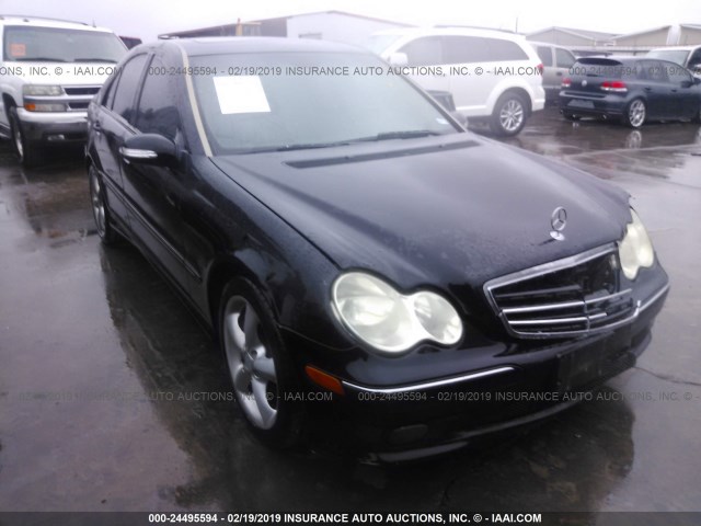 WDBRF52HX6A917728 - 2006 MERCEDES-BENZ C GENERATION 2006 230 BLACK photo 1