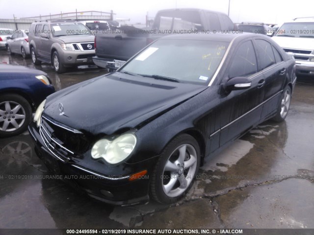 WDBRF52HX6A917728 - 2006 MERCEDES-BENZ C GENERATION 2006 230 BLACK photo 2