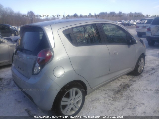 KL8CA6S95DC576575 - 2013 CHEVROLET SPARK LS GRAY photo 4