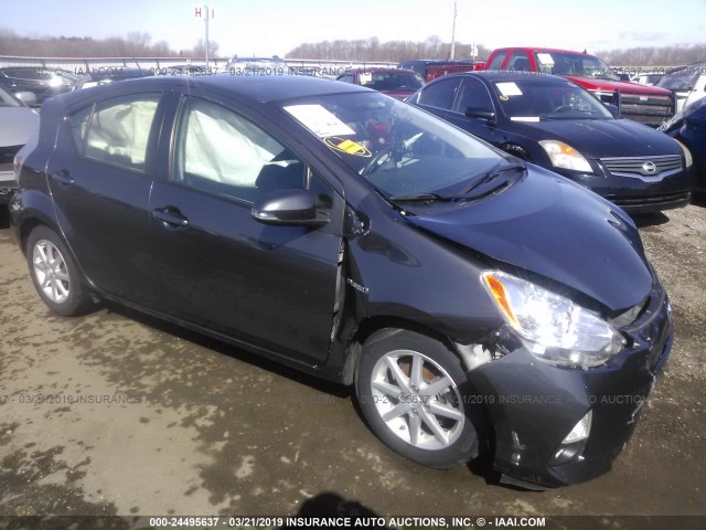 JTDKDTB33E1077419 - 2014 TOYOTA PRIUS C GRAY photo 1