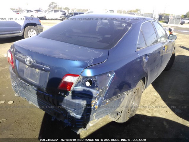 JTNBK46K073021065 - 2007 TOYOTA CAMRY NEW GENERAT LE/XLE/SE BLUE photo 4