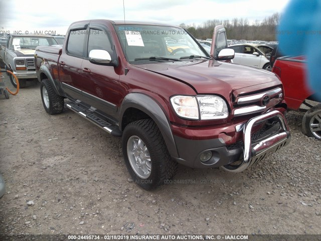 5TBET34154S445864 - 2004 TOYOTA TUNDRA DOUBLE CAB SR5 RED photo 1