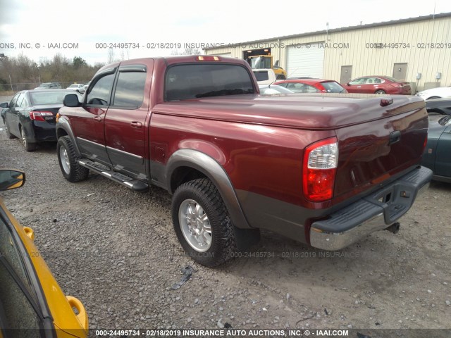 5TBET34154S445864 - 2004 TOYOTA TUNDRA DOUBLE CAB SR5 RED photo 3