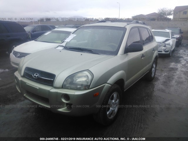 KM8JM12B86U289428 - 2006 HYUNDAI TUCSON GL GOLD photo 2