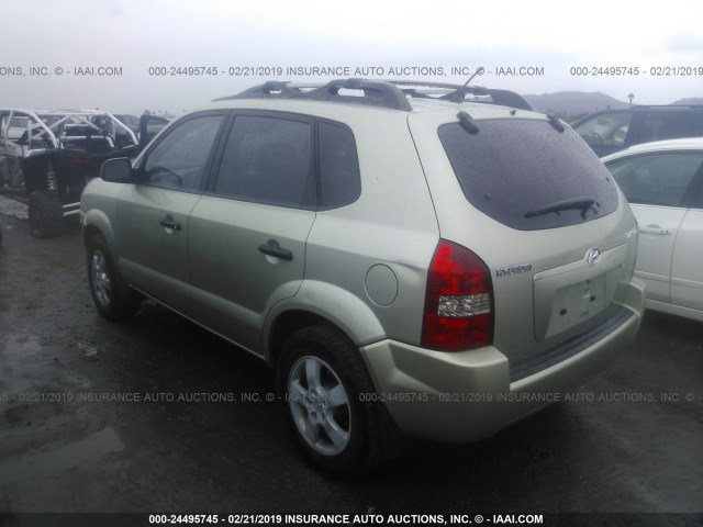 KM8JM12B86U289428 - 2006 HYUNDAI TUCSON GL GOLD photo 3