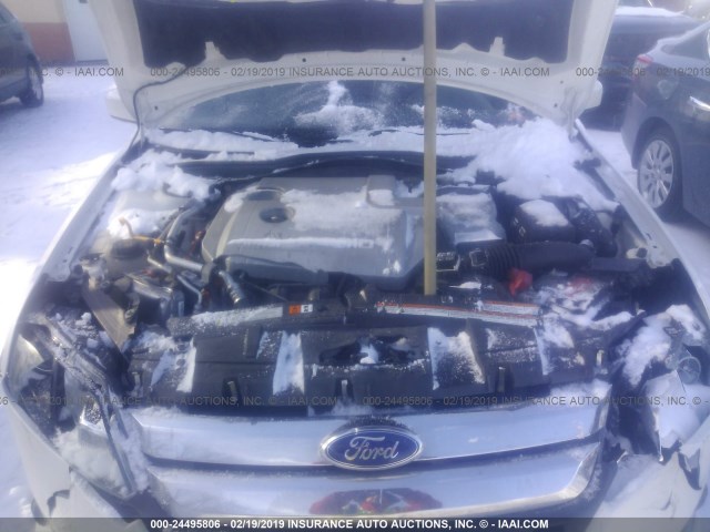 3FADP0L38BR294193 - 2011 FORD FUSION HYBRID WHITE photo 10