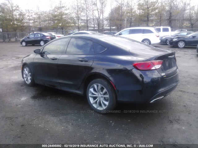 1C3CCCBB0FN675223 - 2015 CHRYSLER 200 S BLACK photo 3