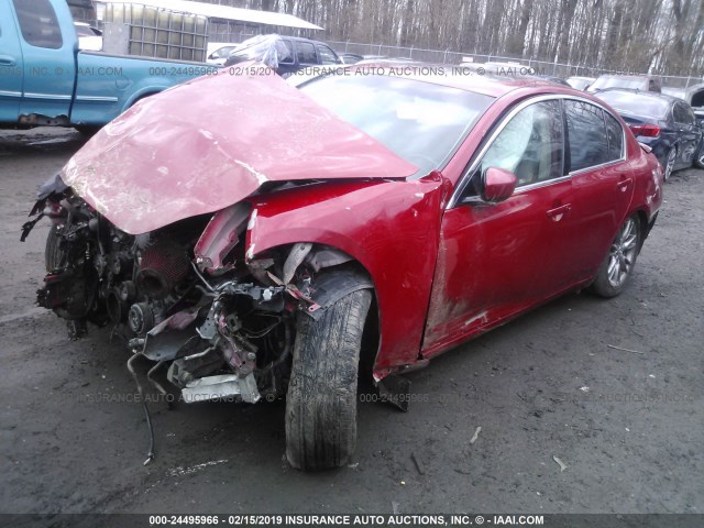 JNKCV61EX9M303397 - 2009 INFINITI G37 JOURNEY/SPORT RED photo 2