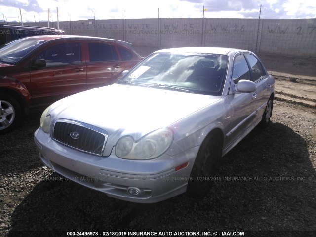 KMHWF25H84A005364 - 2004 HYUNDAI SONATA GL SILVER photo 2