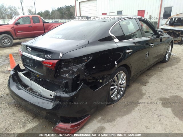 JN1EV7AP2JM353011 - 2018 INFINITI Q50 LUXE/SPORT BLACK photo 4