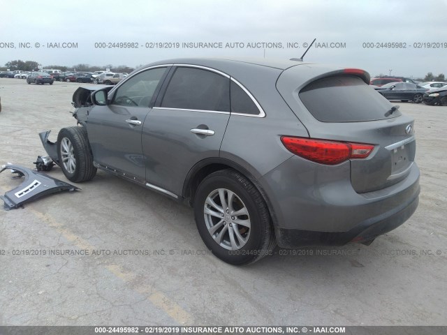 JN8CS1MU1GM671985 - 2016 INFINITI QX70 SILVER photo 3