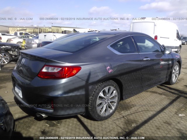 1HGCT1B81DA006274 - 2013 HONDA ACCORD EXL GRAY photo 4