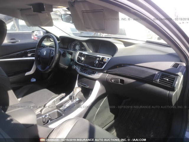 1HGCT1B81DA006274 - 2013 HONDA ACCORD EXL GRAY photo 5