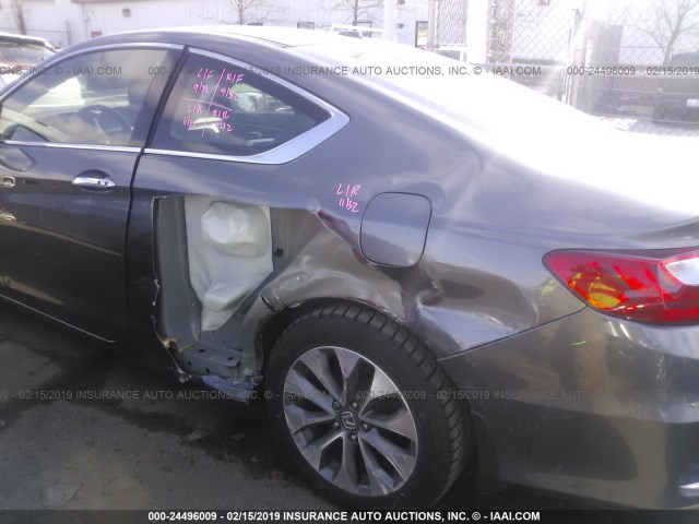 1HGCT1B81DA006274 - 2013 HONDA ACCORD EXL GRAY photo 6