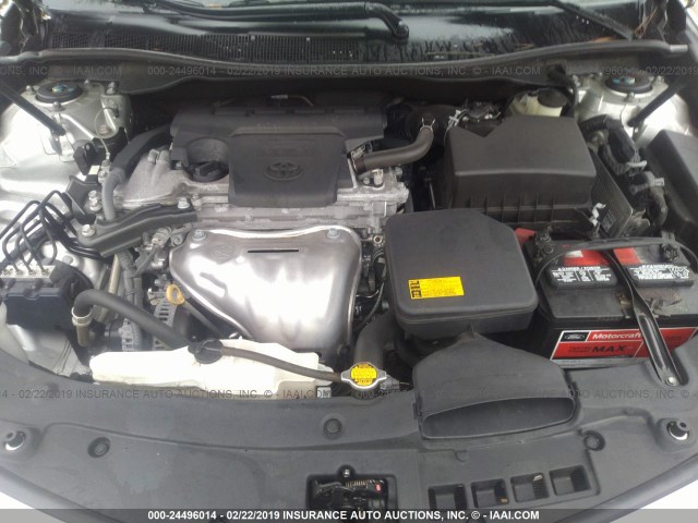 4T1BF1FK2EU821201 - 2014 TOYOTA CAMRY L/SE/LE/XLE ვერცხლისფერი ფოტო 10