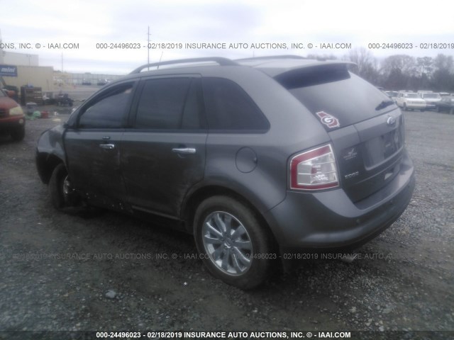 2FMDK3JC9ABA48212 - 2010 FORD EDGE SEL GRAY photo 3