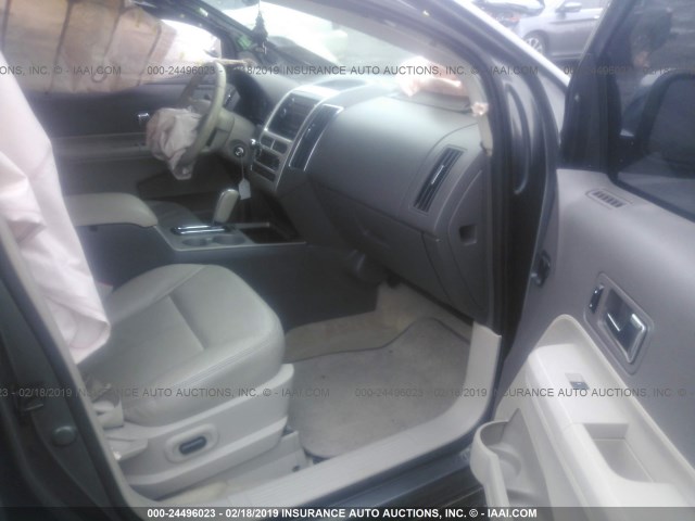 2FMDK3JC9ABA48212 - 2010 FORD EDGE SEL GRAY photo 5