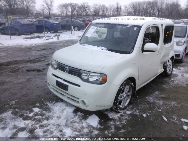 JN8AZ2KRXAT162188 - 2010 NISSAN CUBE S/SL/KROM WHITE photo 2