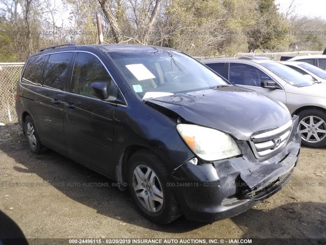 5FNRL38796B070558 - 2006 HONDA ODYSSEY EXL BLACK photo 1