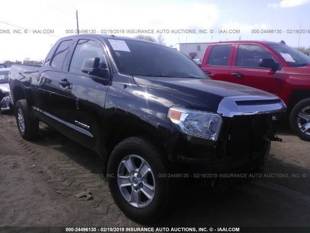 5TFRM5F12EX079288 - 2014 TOYOTA TUNDRA DOUBLE CAB SR/SR5 BLACK photo 1