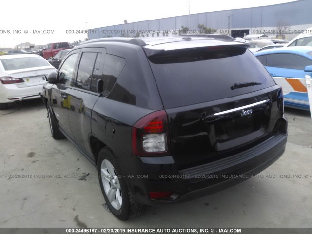 1C4NJCBA4GD525950 - 2016 JEEP COMPASS SPORT BLACK photo 3