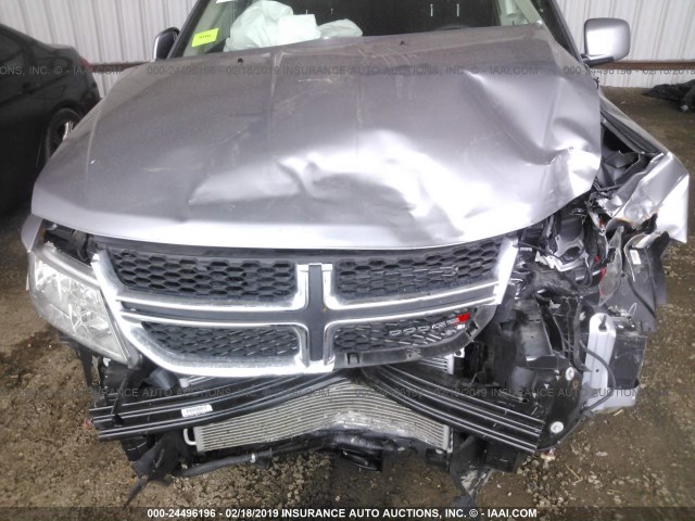 3C4PDCBG4JT428950 - 2018 DODGE JOURNEY SXT SILVER photo 10