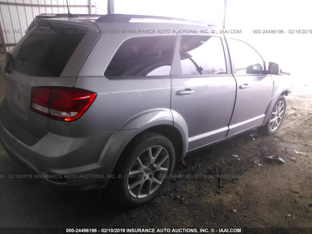 3C4PDCBG4JT428950 - 2018 DODGE JOURNEY SXT SILVER photo 4