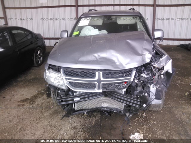 3C4PDCBG4JT428950 - 2018 DODGE JOURNEY SXT SILVER photo 6