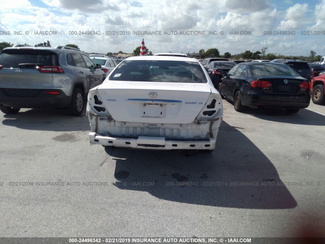 4T1BE32K35U016053 - 2005 TOYOTA CAMRY LE/XLE/SE WHITE photo 6