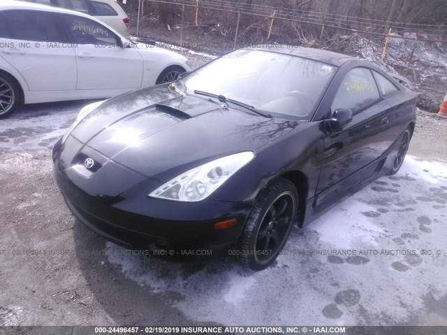 JTDDY32T9Y0028474 - 2000 TOYOTA CELICA GT-S BLACK photo 2