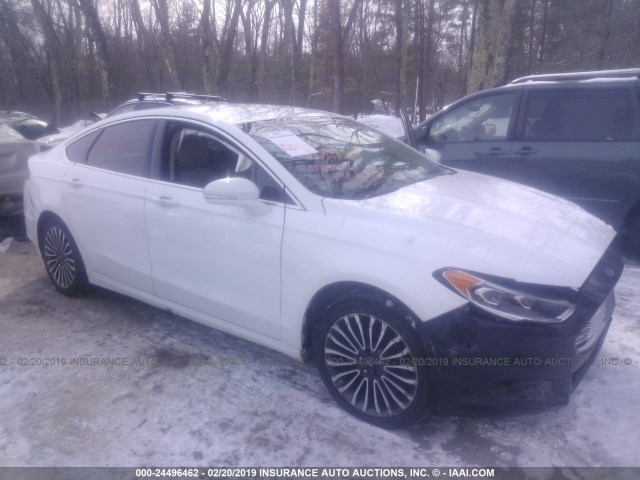 3FA6P0K99HR116087 - 2017 FORD FUSION TITANIUM WHITE photo 1