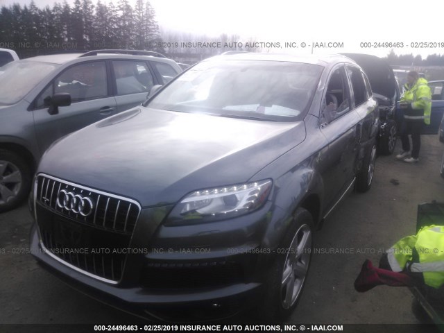 WA1DGAFE3FD031339 - 2015 AUDI Q7 PRESTIGE GRAY photo 2