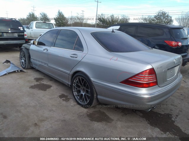 WDBNG74J44A424924 - 2004 MERCEDES-BENZ S 55 AMG SILVER photo 3