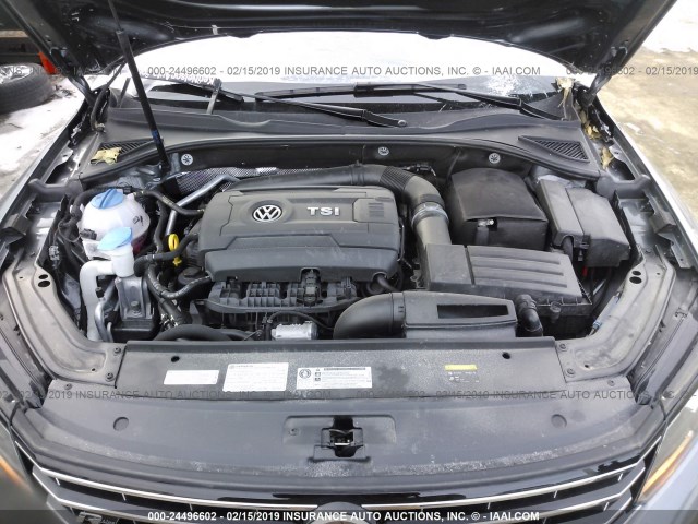 1VWDT7A39HC028784 - 2017 VOLKSWAGEN PASSAT R-LINE ნაცრისფერი ფოტო 10
