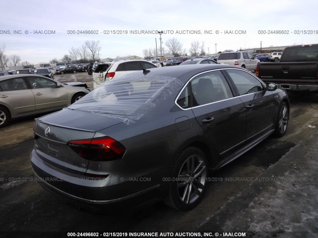 1VWDT7A39HC028784 - 2017 VOLKSWAGEN PASSAT R-LINE ნაცრისფერი ფოტო 4