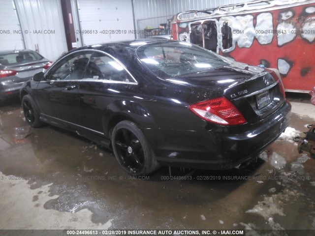 WDDEJ71X68A015850 - 2008 MERCEDES-BENZ CL 550 BLACK photo 3