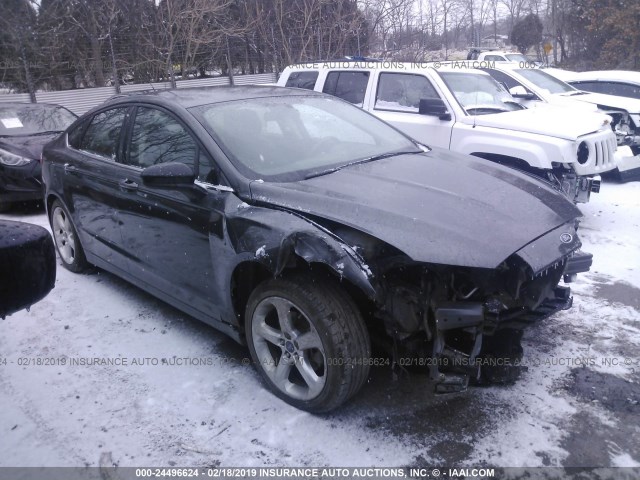 3FA6P0G74GR365158 - 2016 FORD FUSION S GRAY photo 1