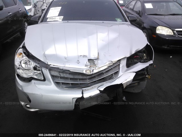 1C3LC46K68N133398 - 2008 CHRYSLER SEBRING LX SILVER photo 6