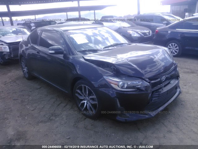 JTKJF5C71E3072767 - 2014 TOYOTA SCION TC BLACK photo 1