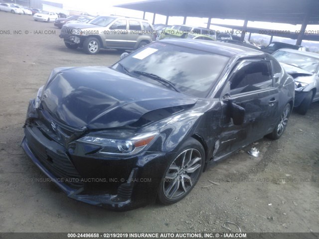 JTKJF5C71E3072767 - 2014 TOYOTA SCION TC BLACK photo 2
