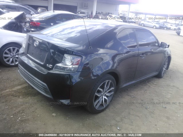 JTKJF5C71E3072767 - 2014 TOYOTA SCION TC BLACK photo 4